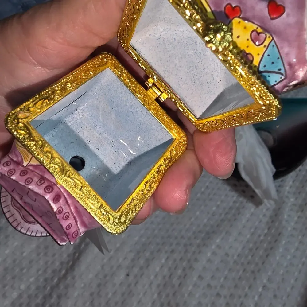 2003 EXPRESS ARTS ENAMELED MAIL BOX TRINKET BOX